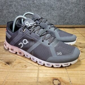On Cloud Cloudflow Rock Rose Grey Black Pink Running Shoes Women's 8.5 US